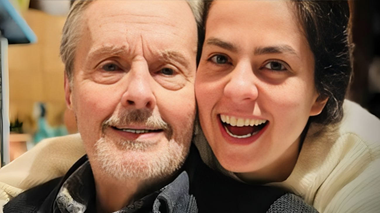 Alain Delon in foto con sua figlia