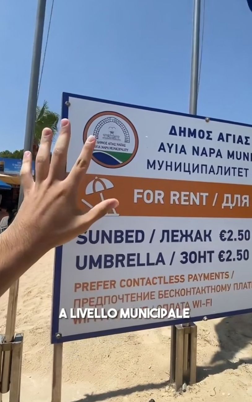 Cipro, influencer mostra i prezzi della meta low cost