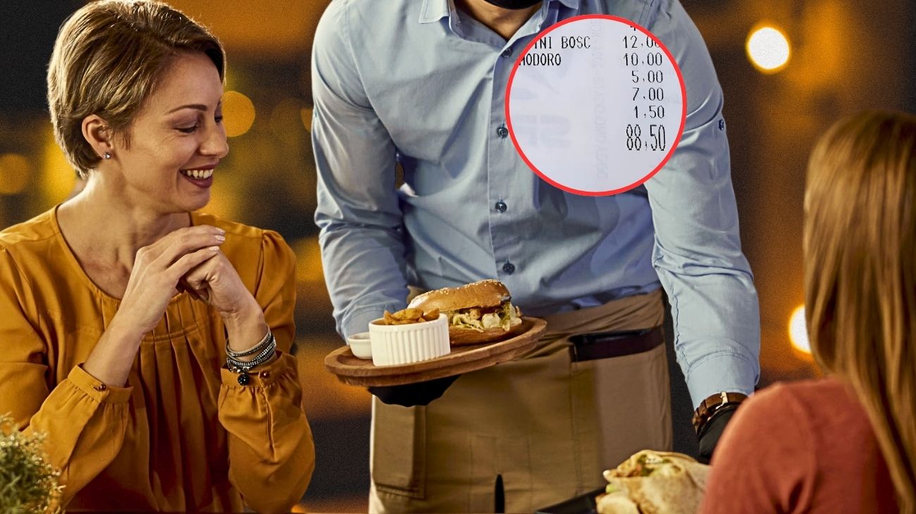 Molise, lo scontrino del ristorante mostrato dal cliente