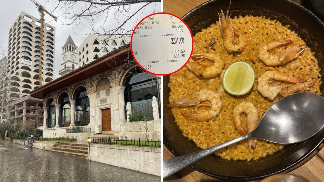 Tirana, lo scontrino lascia senza parole la turista italiana