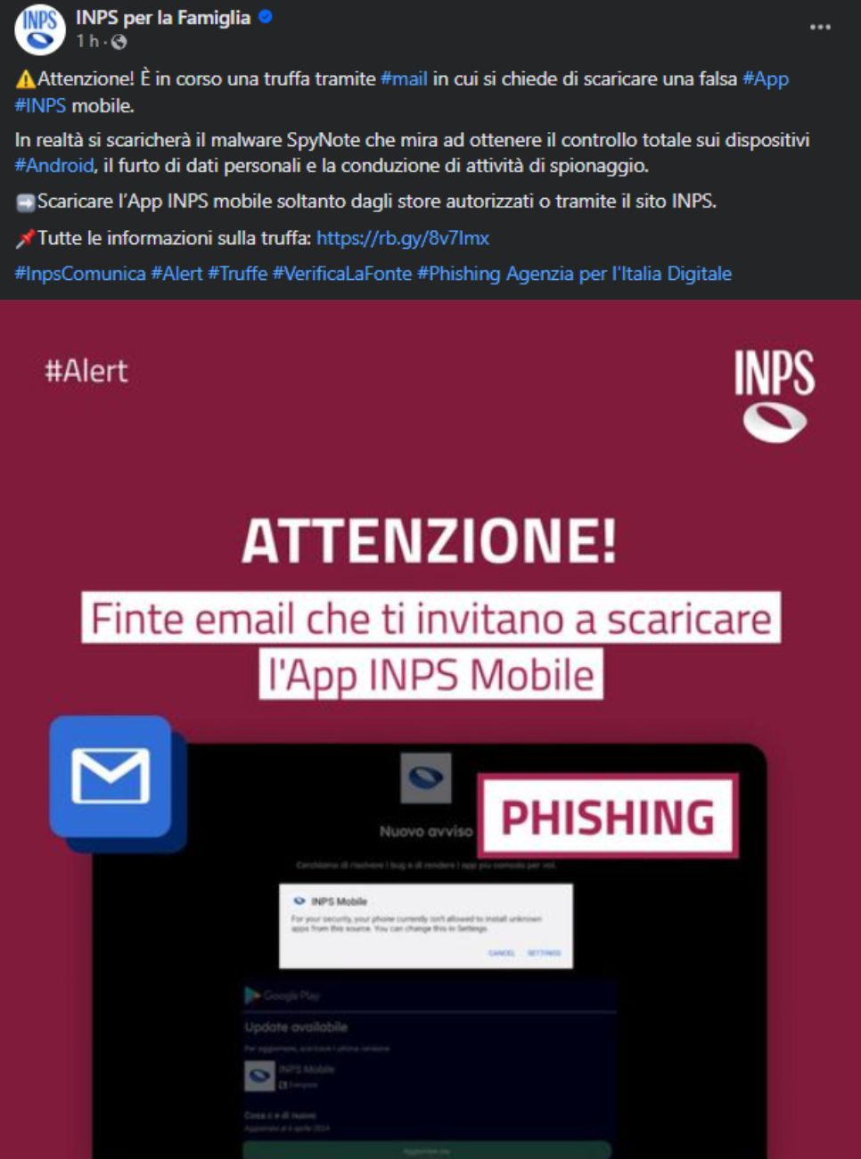 Truffa via e-mail, l'allarme lanciato dall'INPS