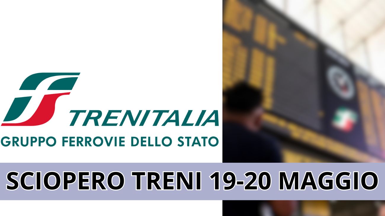 Sciopero dei treni, nuovo stop tra 19 e 20 maggio 2024