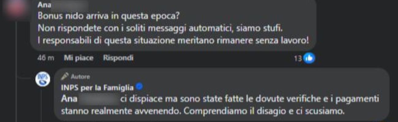 Bonus nido, cosa sta succedendo con i pagamenti