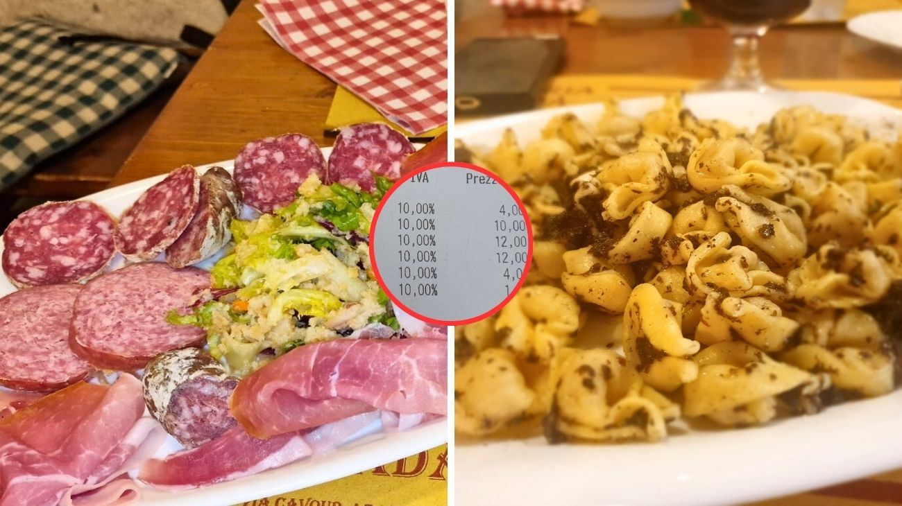 Umbria, quanto ha speso il cliente per il pranzo in osteria