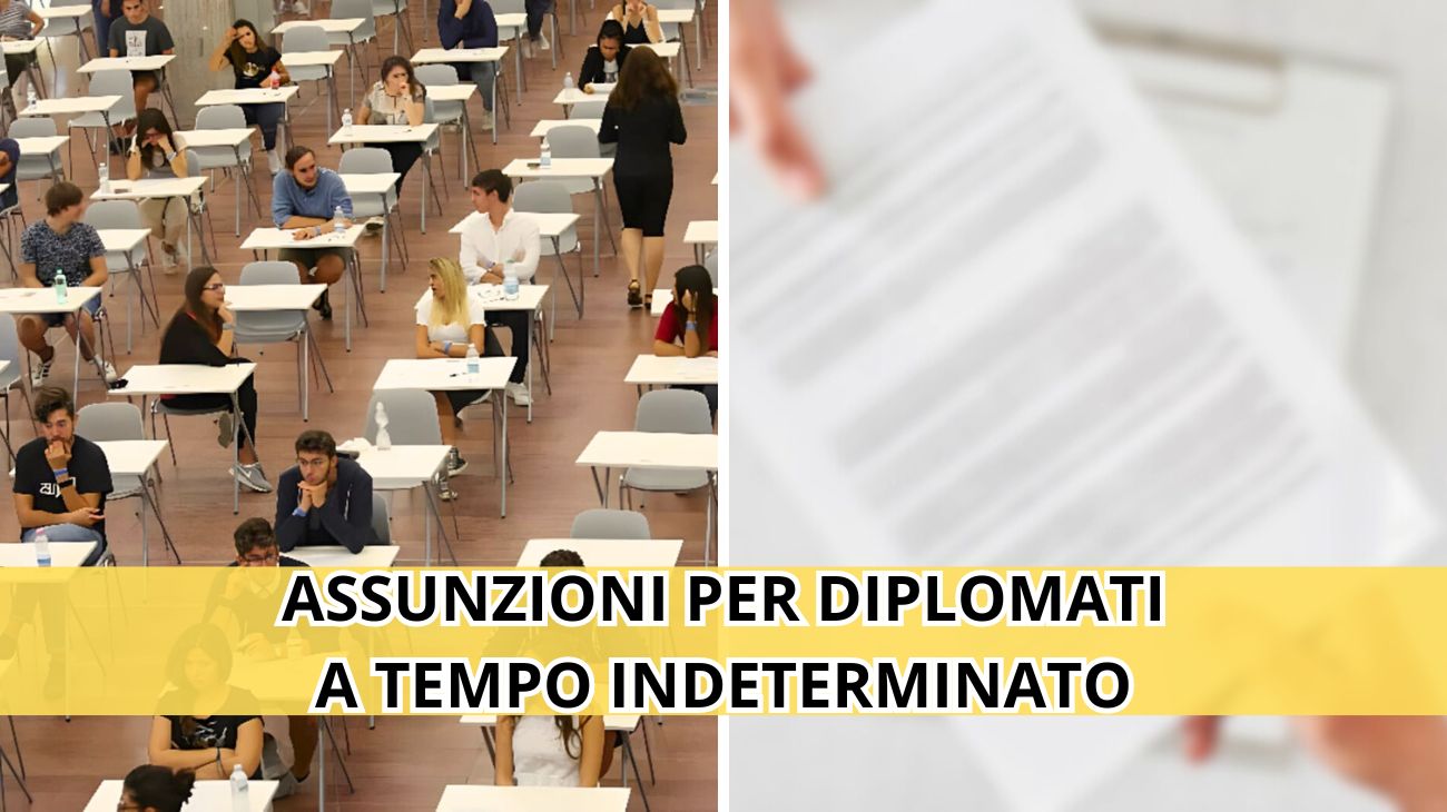 Concorso pubblico per diplomati: assunzioni a tempo indeterminato