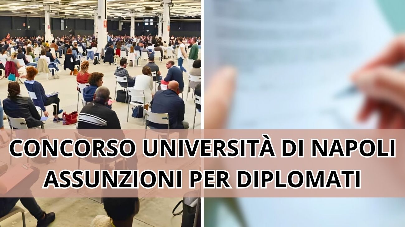 Università di Napoli, concorso pubblico per diplomati