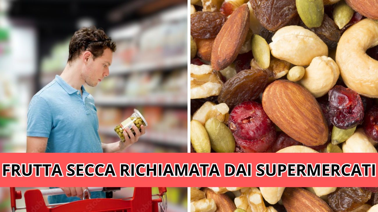 Frutta secca richiamata da due note catene di supermercati