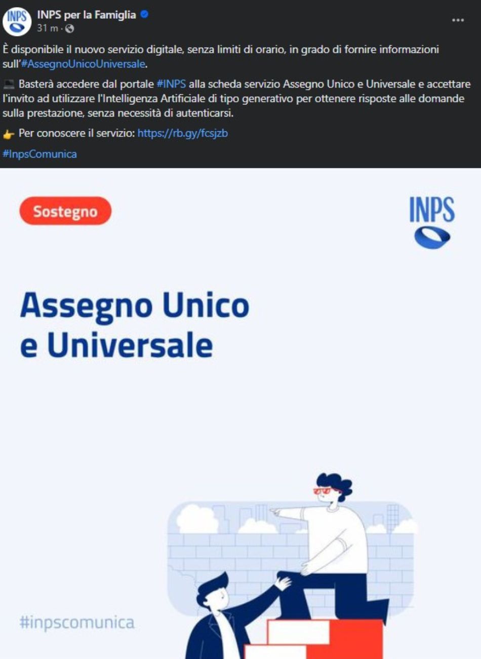 INPS, lo strumento sull'Assegno Unico per i cittadini