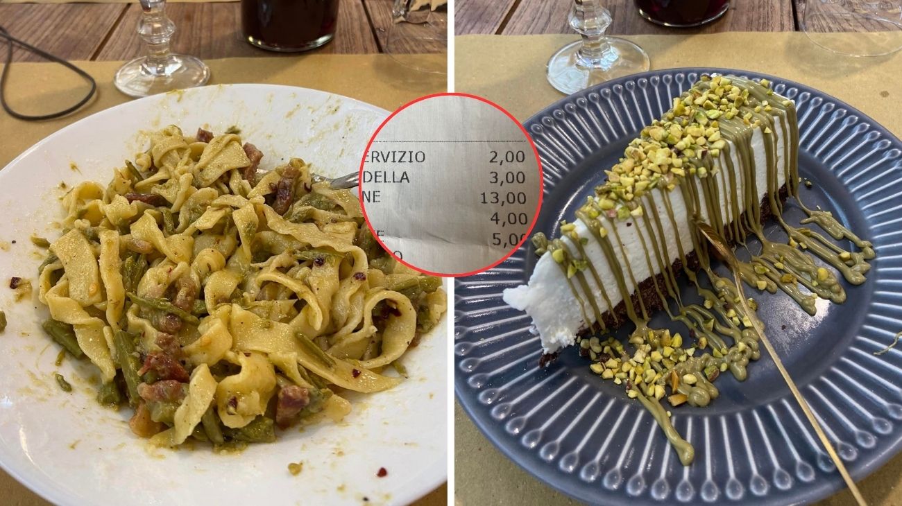 Agriturismo nel Lazio, lo scontrino pubblicato dal cliente