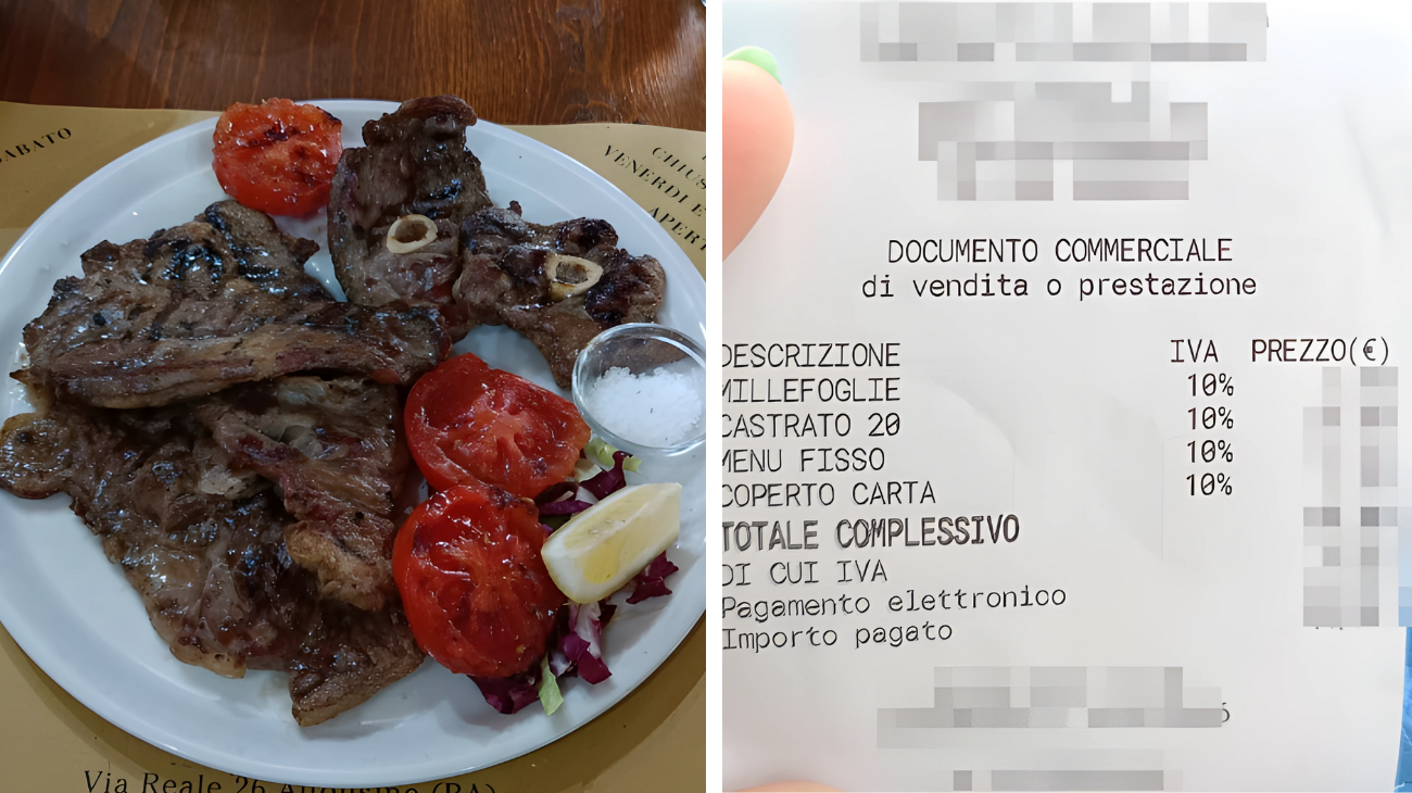 scontrino pranzo emilia-romagna