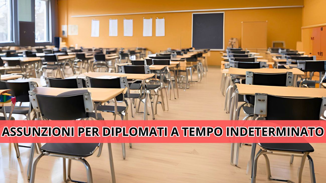 Concorso pubblico per diplomati, assunzioni a tempo indeterminato