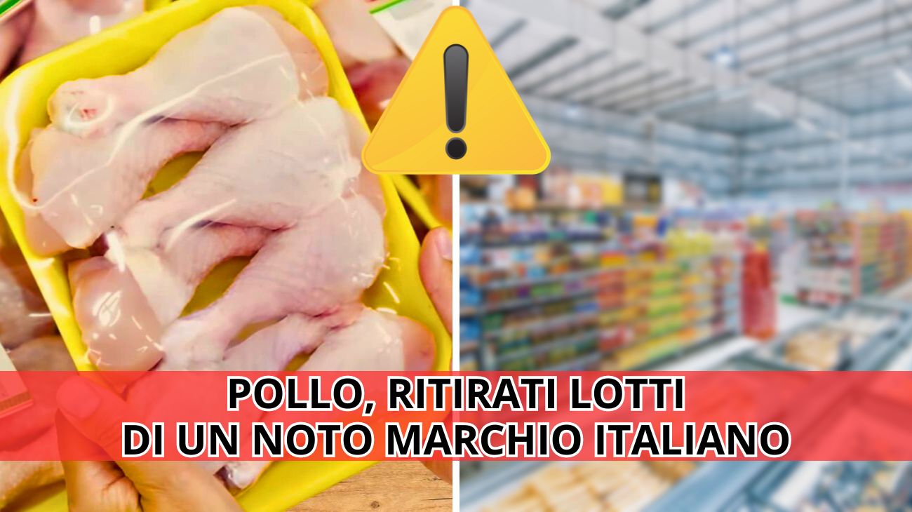 Pollo, quattro lotti richiamati dal commercio