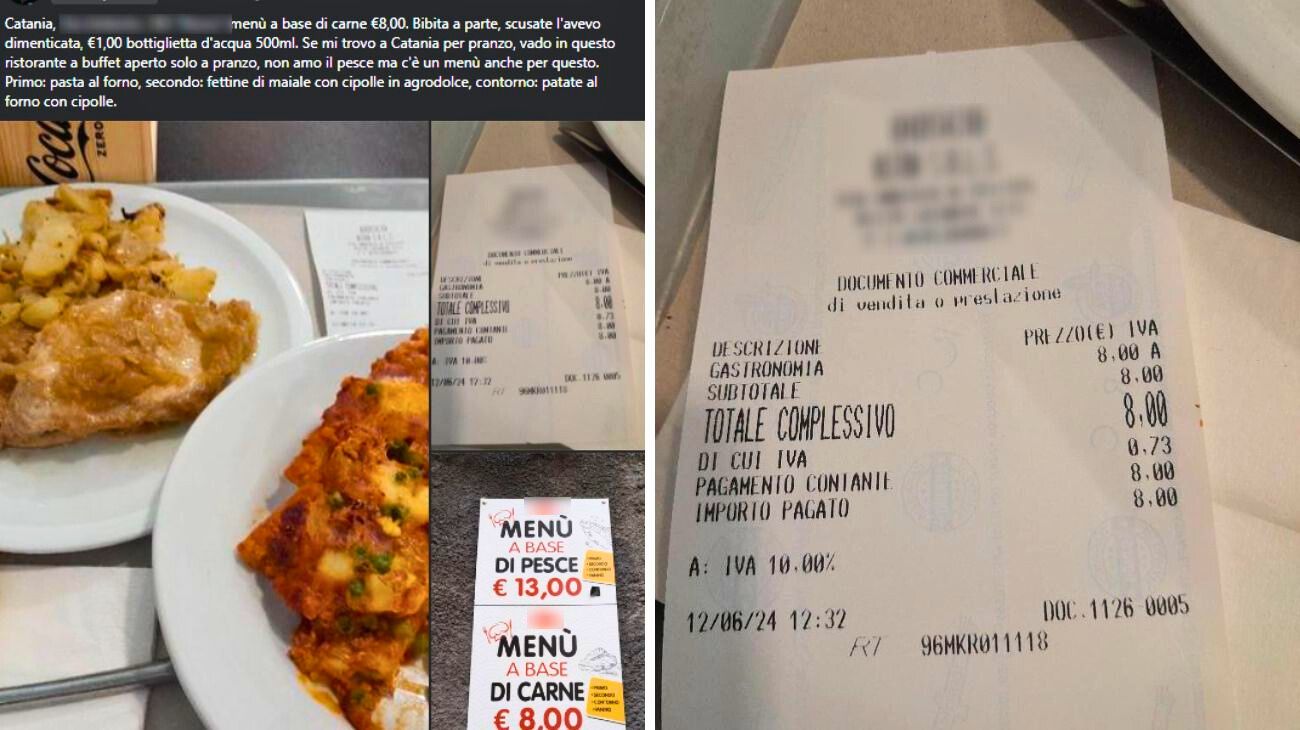 Sicilia, cliente spende 8 euro al ristorante: cosa ha mangiato