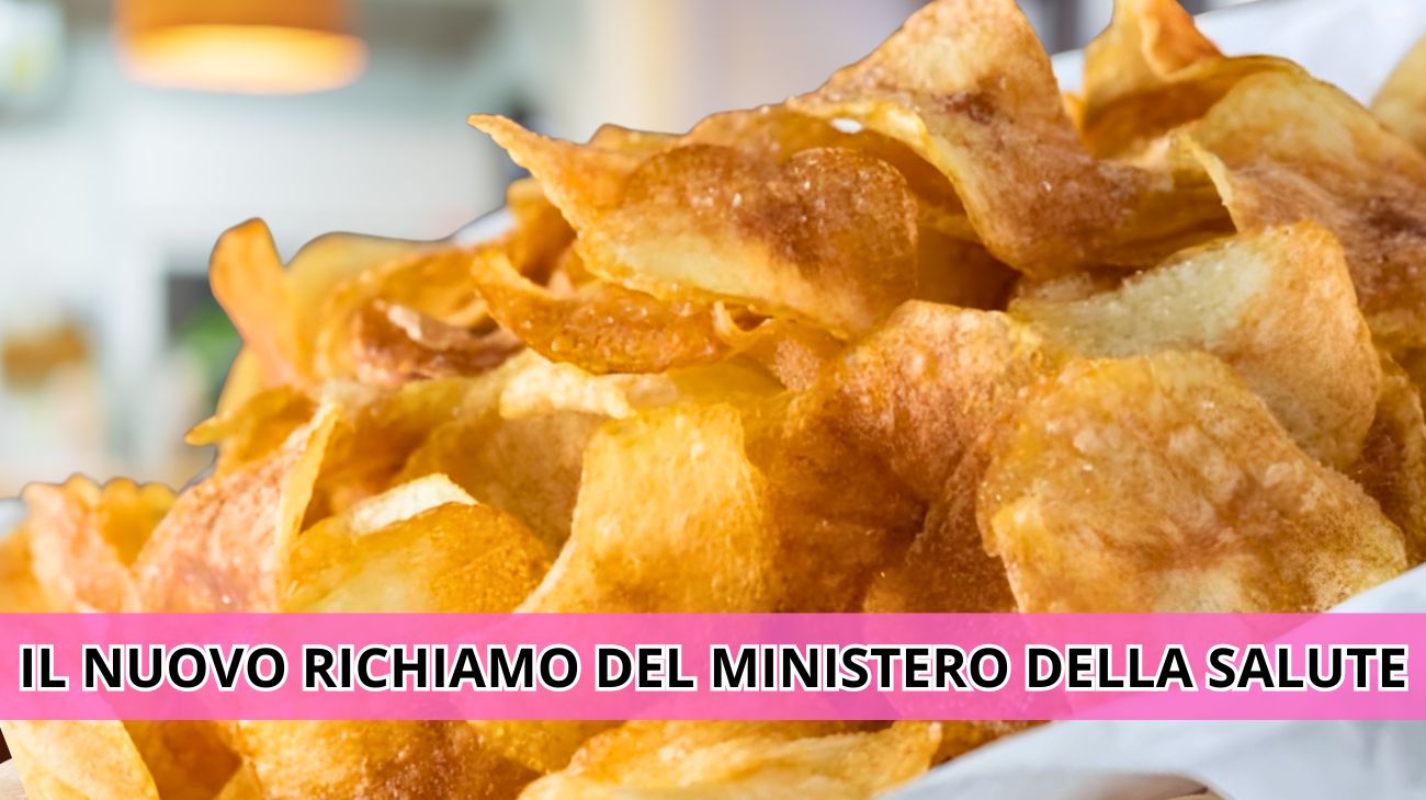 Avviso di richiamo alimentare del Ministero della Salute per delle patatine in busta