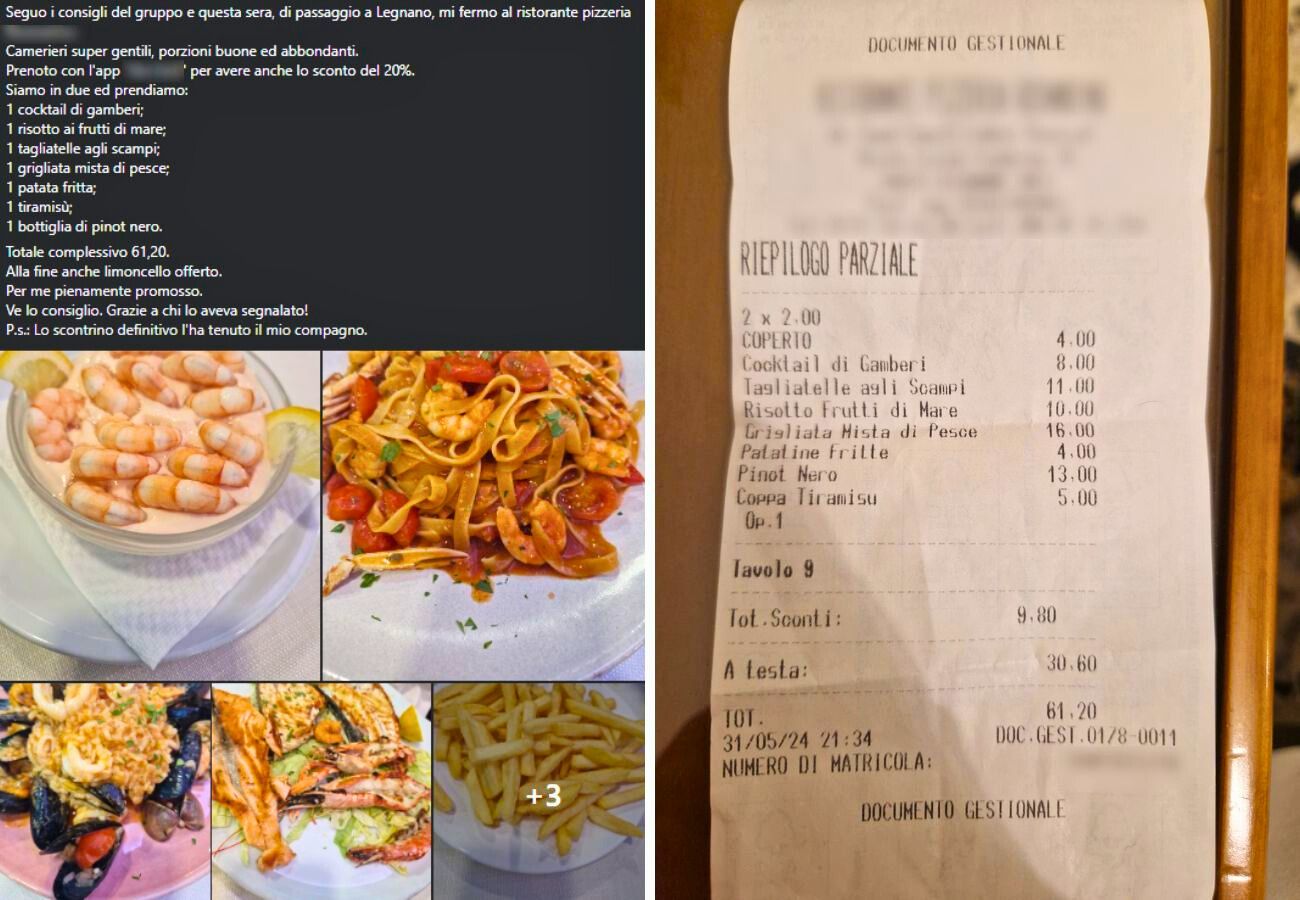 Milano, le foto della cena al ristorante scatena le critiche