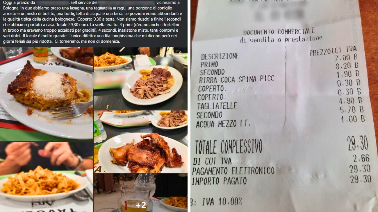 Emilia Romagna, quanto ha speso la cliente: lo scontrino