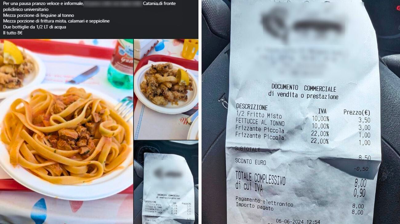 Sicilia, pranzo di pesce al ristorante: lo scontrino lascia senza parole