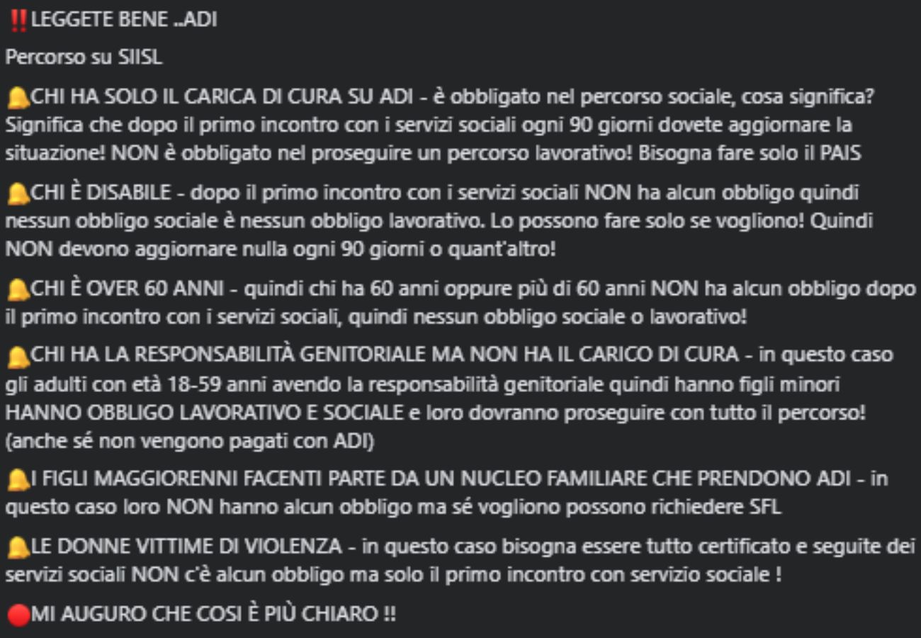 Assegno di Inclusione, quando è obbligatorio attivarsi