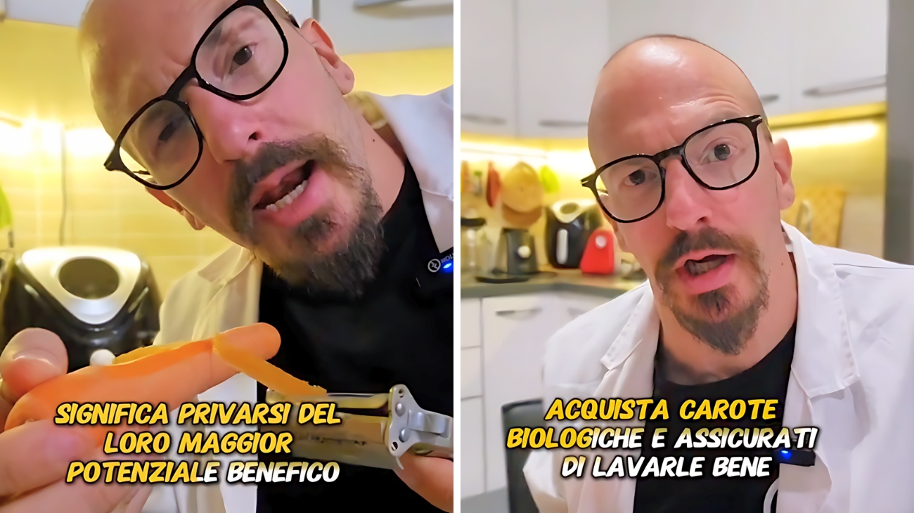 Carote, l'esperto svela l'importanza della buccia