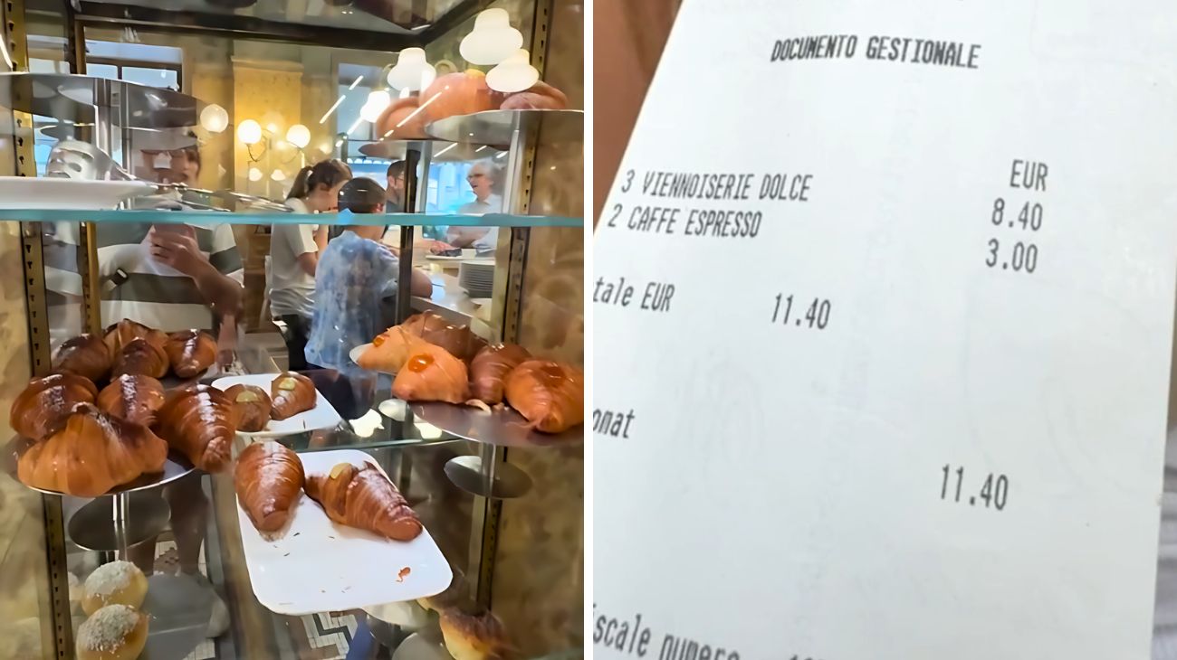 Tre giovani hanno fatto colazione da Carlo Cracco a Milano, mostrando lo scontrino