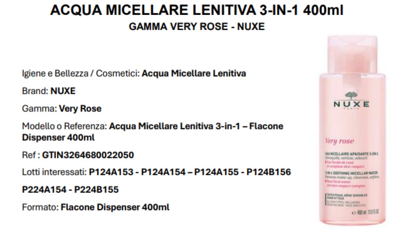 Cosmetici, Esselunga richiama diversi lotti dal commercio