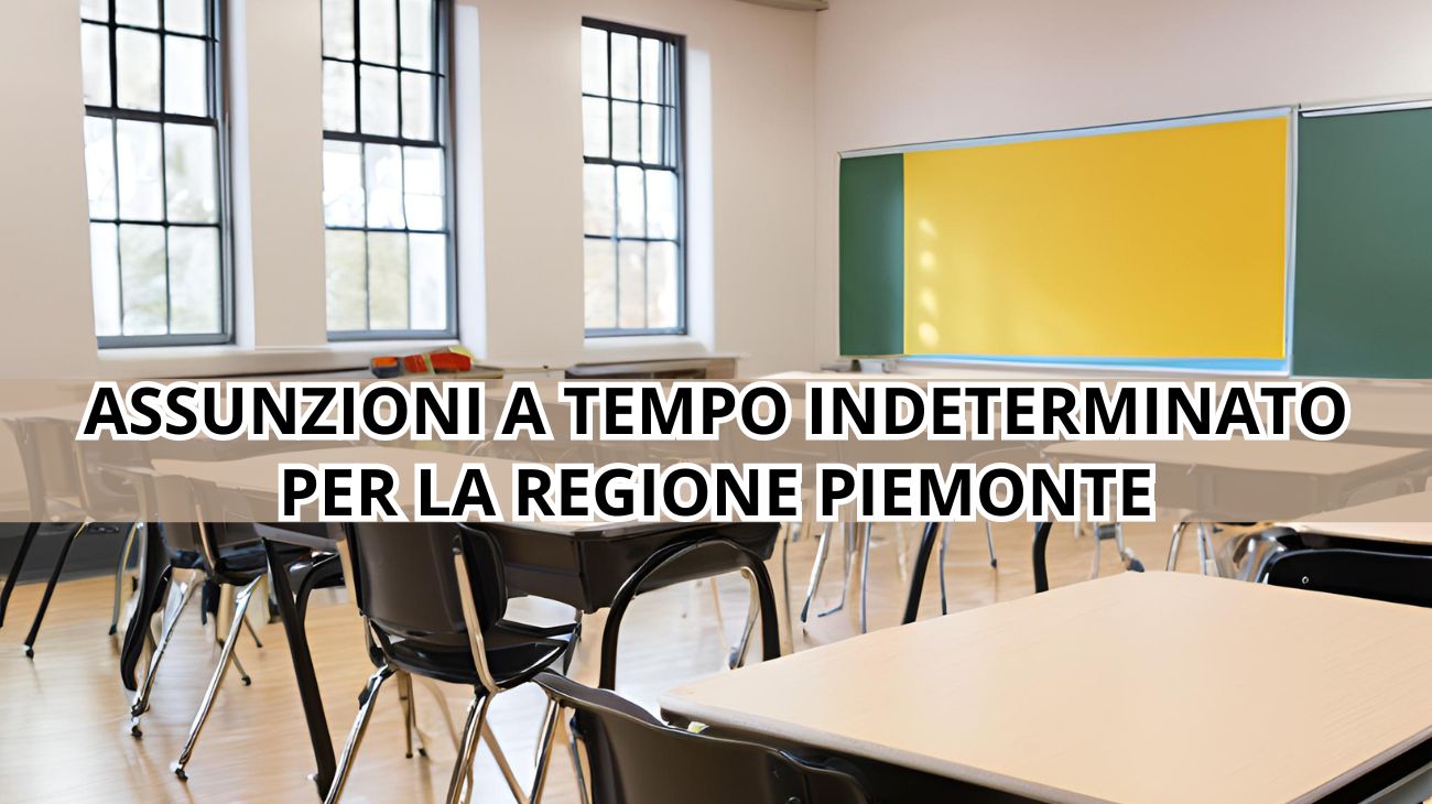 Piemonte, assunzioni alla Regione: il concorso pubblico