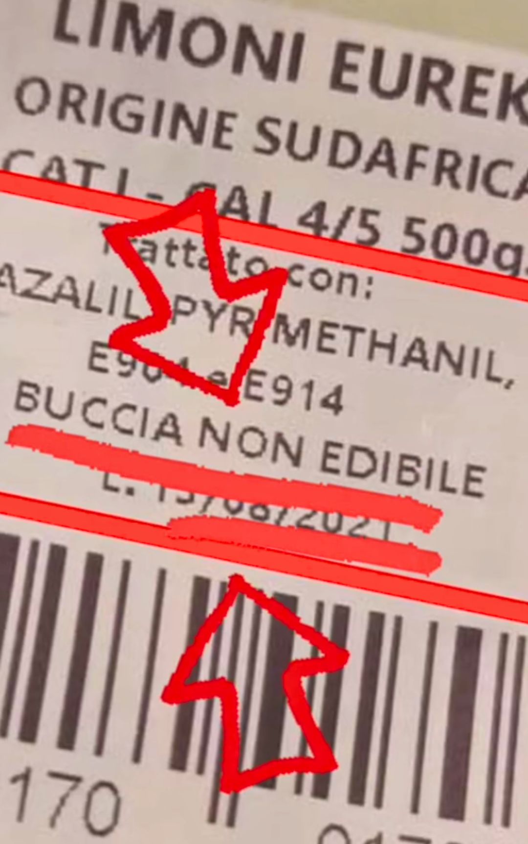 Limoni in vendita nei supermercati, attenzione all'etichetta