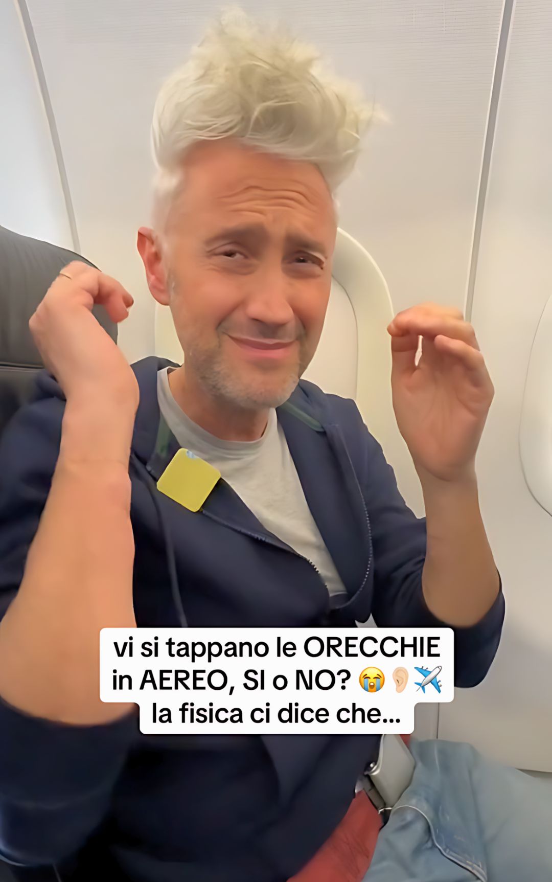 Orecchie tappate in aereo, la soluzione di Schettini per evitare il problema