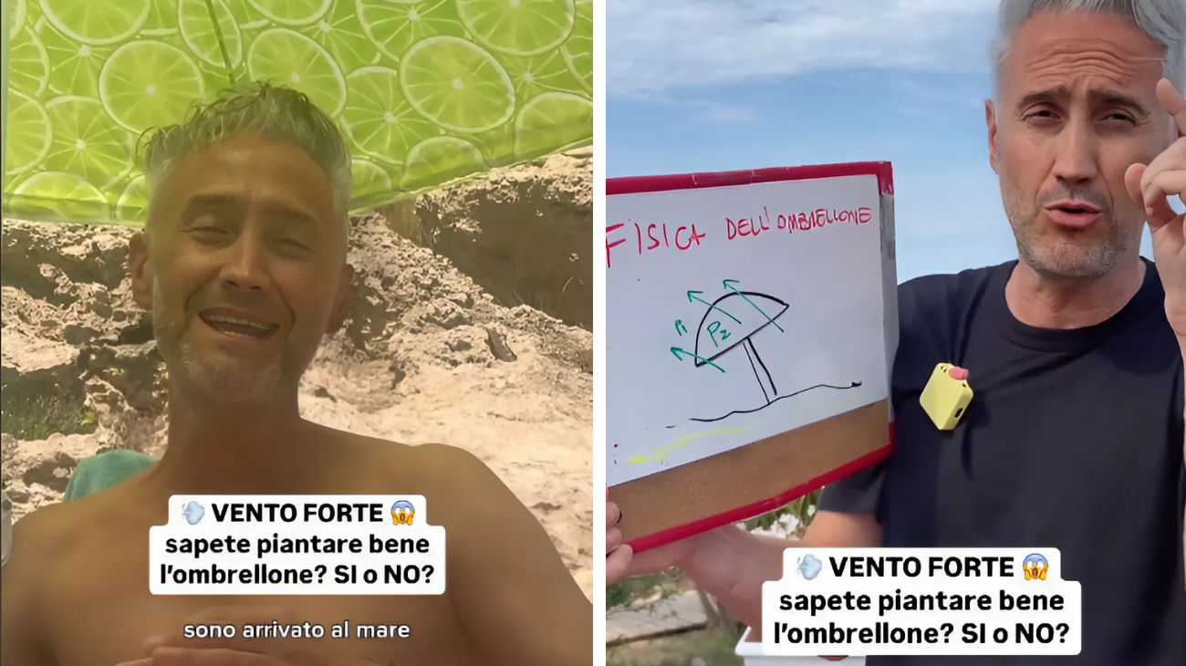 come piantare ombrellone fisica