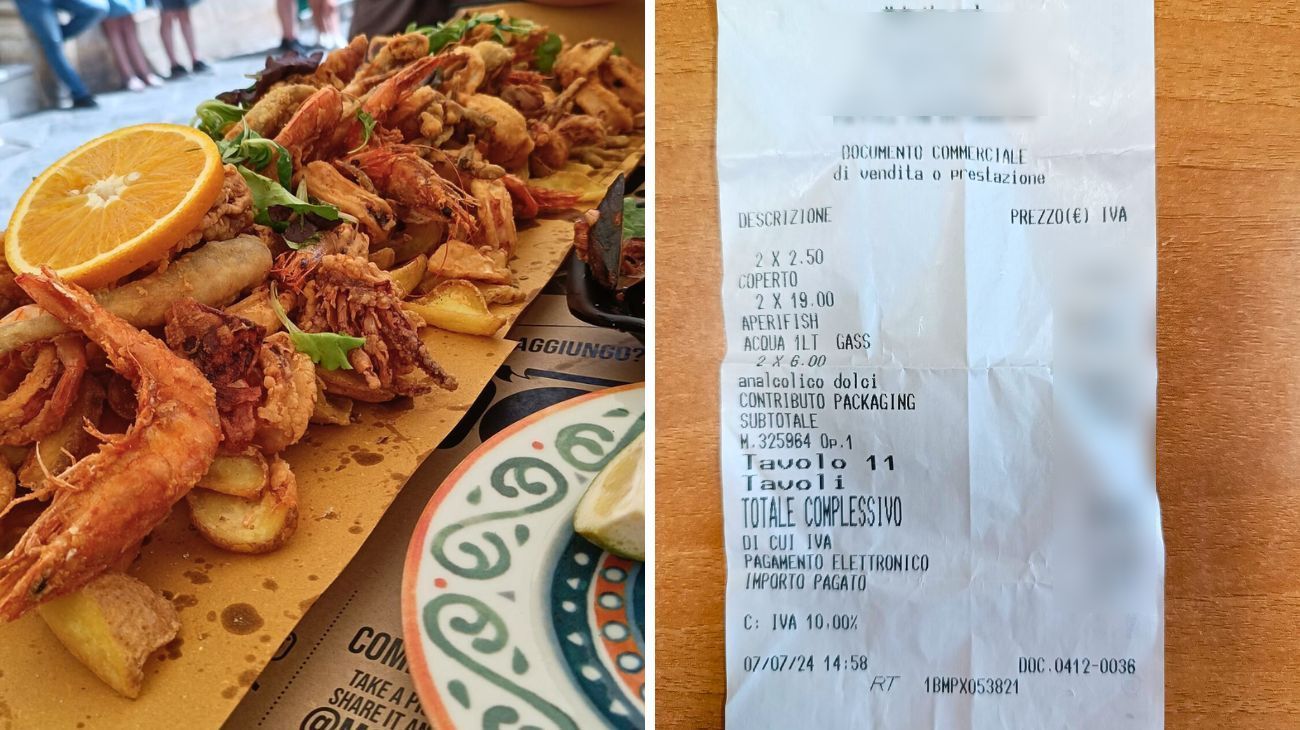 Pubblica la foto dell'aperitivo in Sicilia ma scatena le critiche