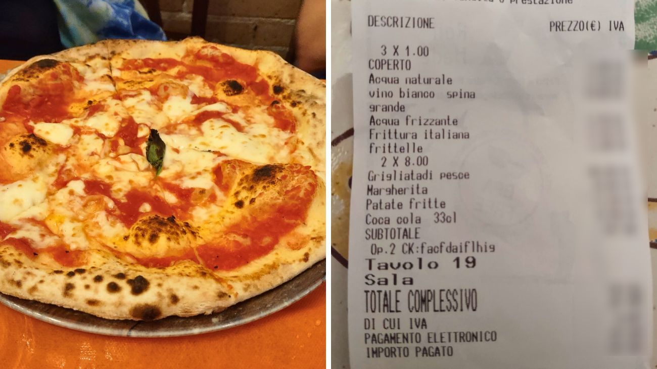 Campania, lo scontrino della cena al ristorante lascia il cliente senza parole