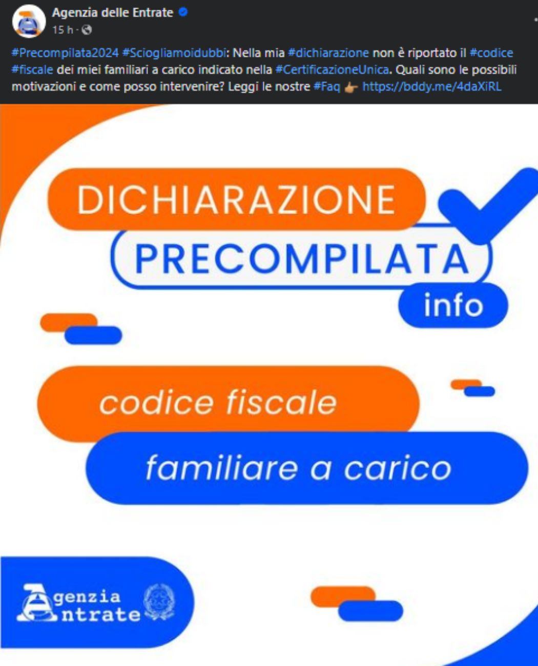 Dichiarazione dei redditi, nuovo chiarimento sulle spese per i familiari a carico