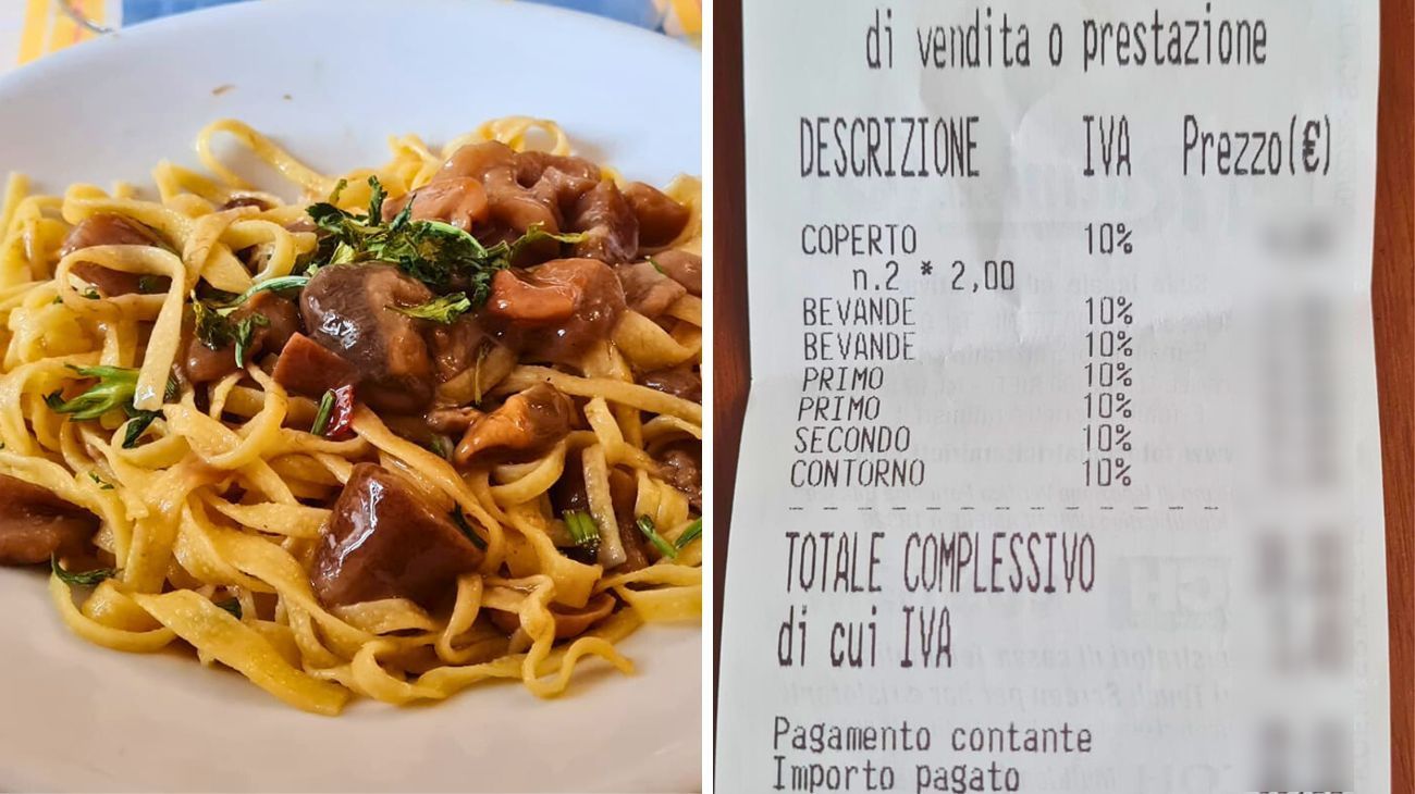 Lazio, cliente pubblica la foto dello scontrino della trattoria