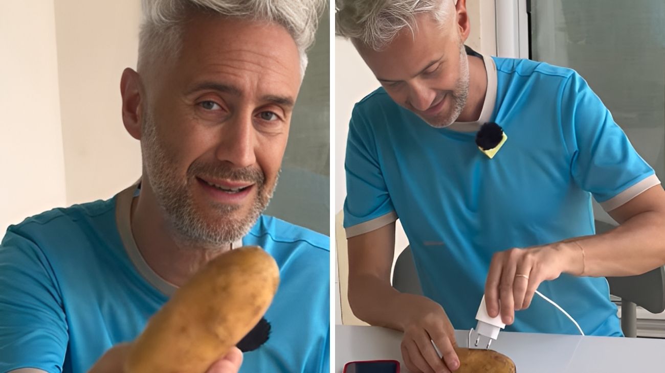 patata smartphone caricare il cellulare