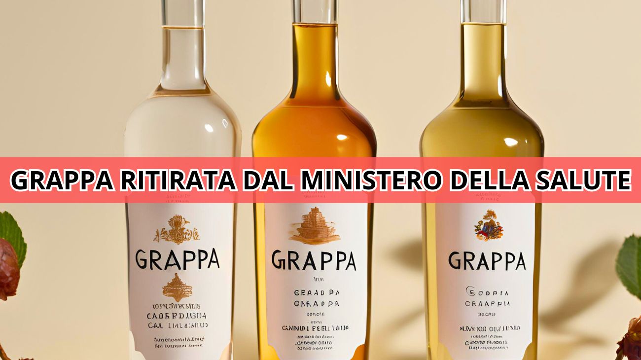 Ministero della Salute, lotti di grappa ritirati dal commercio
