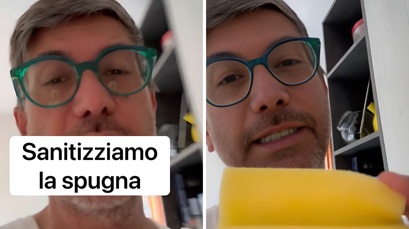 Spugna per i piatti, come va sanificata