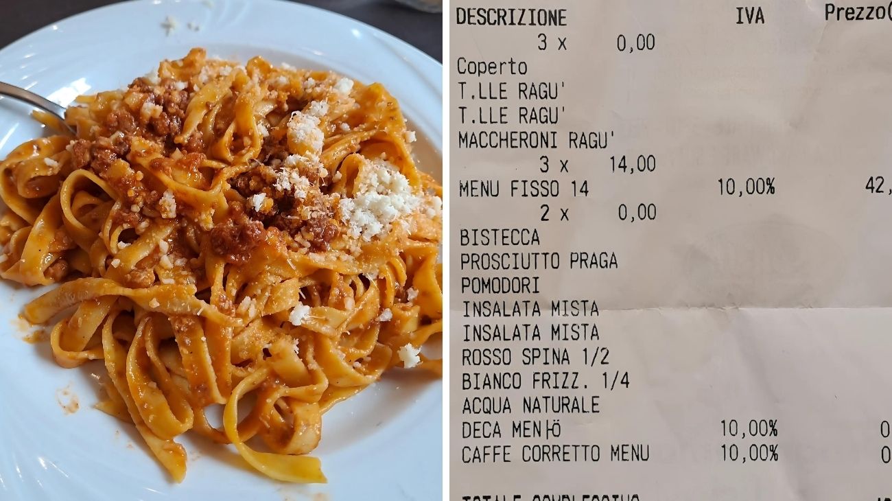 Bologna scontrino ristorante