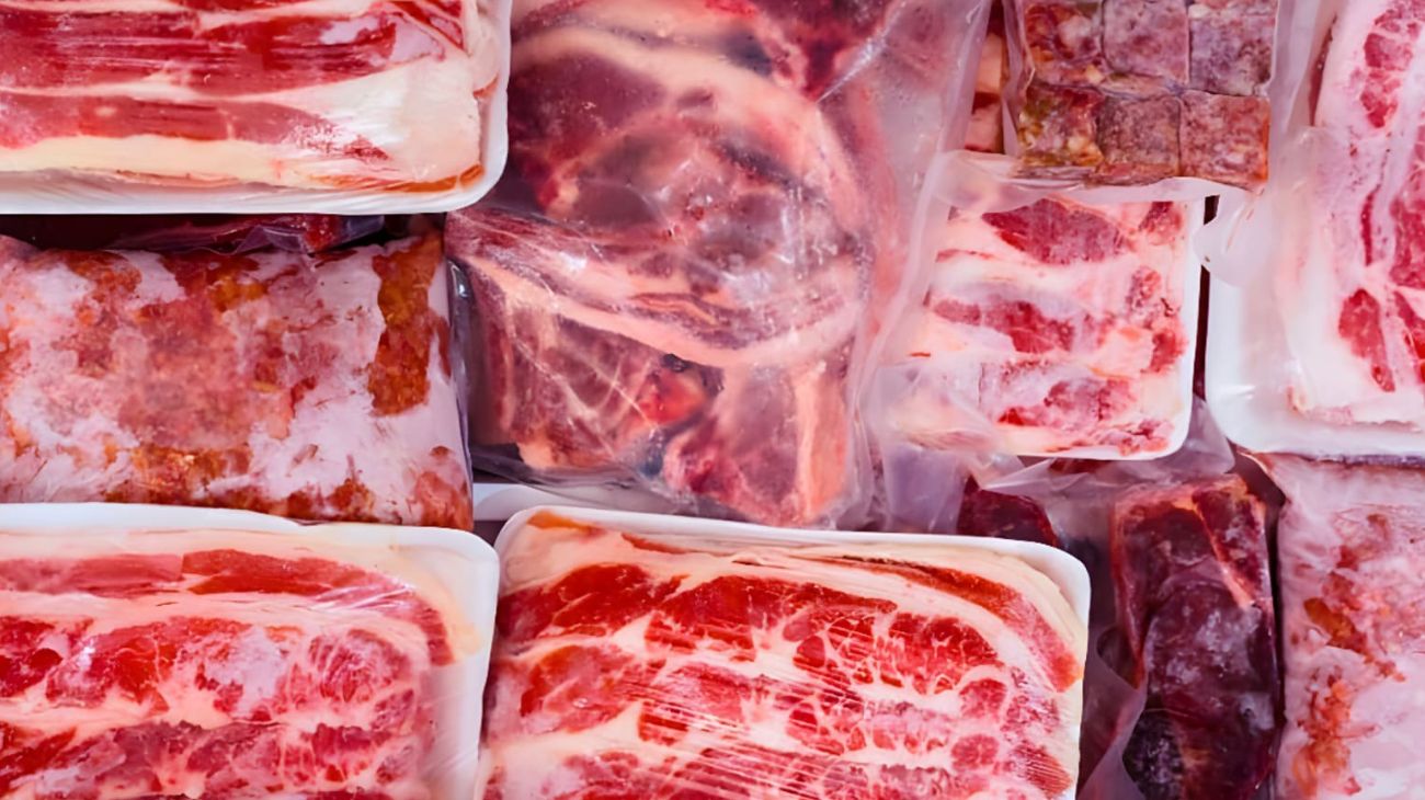 Carne acqua peso congelata