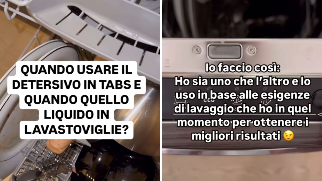 Lavastoviglie, cosa cambia tra detersivo in tabs e liquido