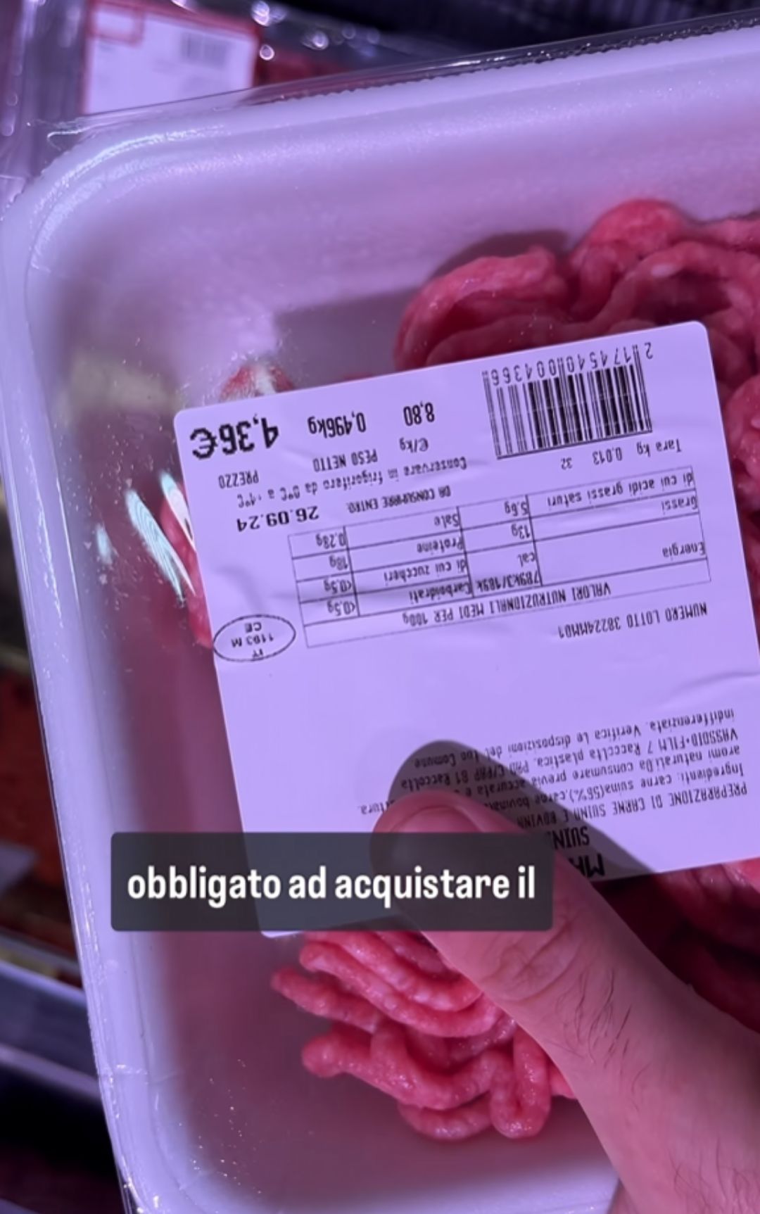 C'è un obbligo che scatta dopo aver fatto riaprire una confezione in un supermercato