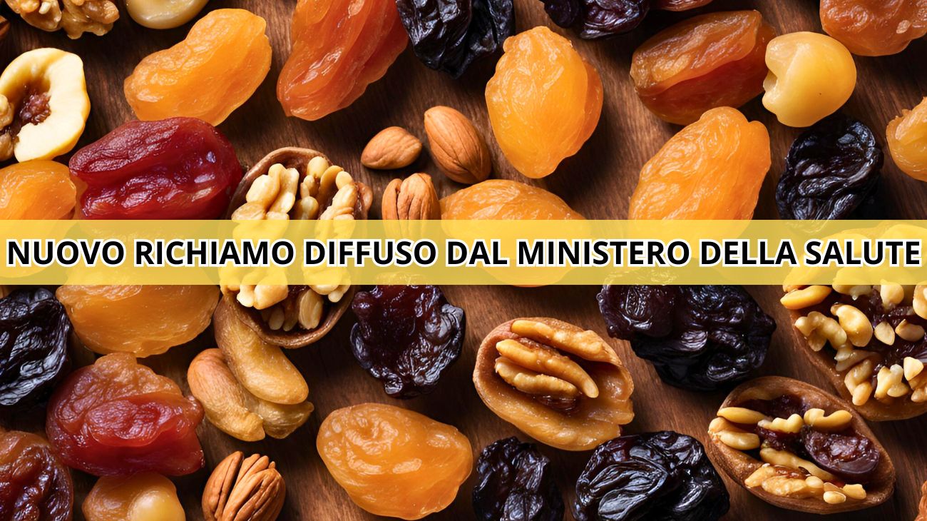 Frutta secca, il nuovo richiamo diffuso dal Ministero della Salute
