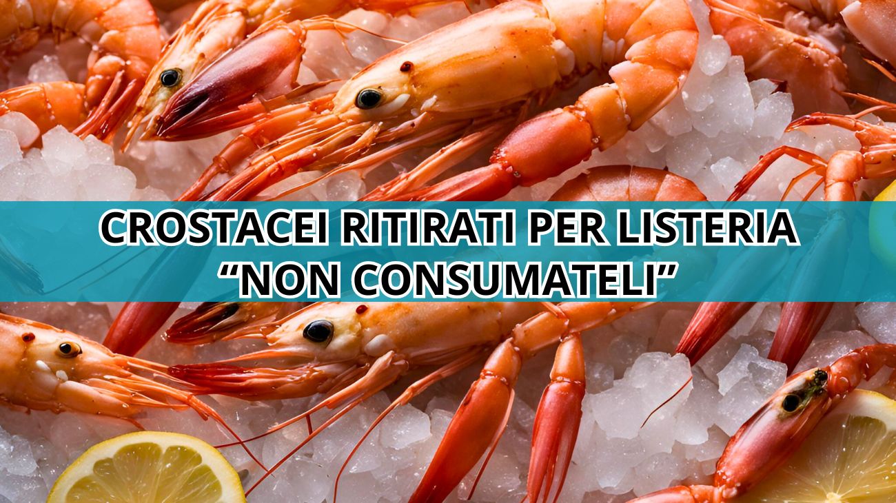Listeria negli alimenti, richiamato lotto di crostacei