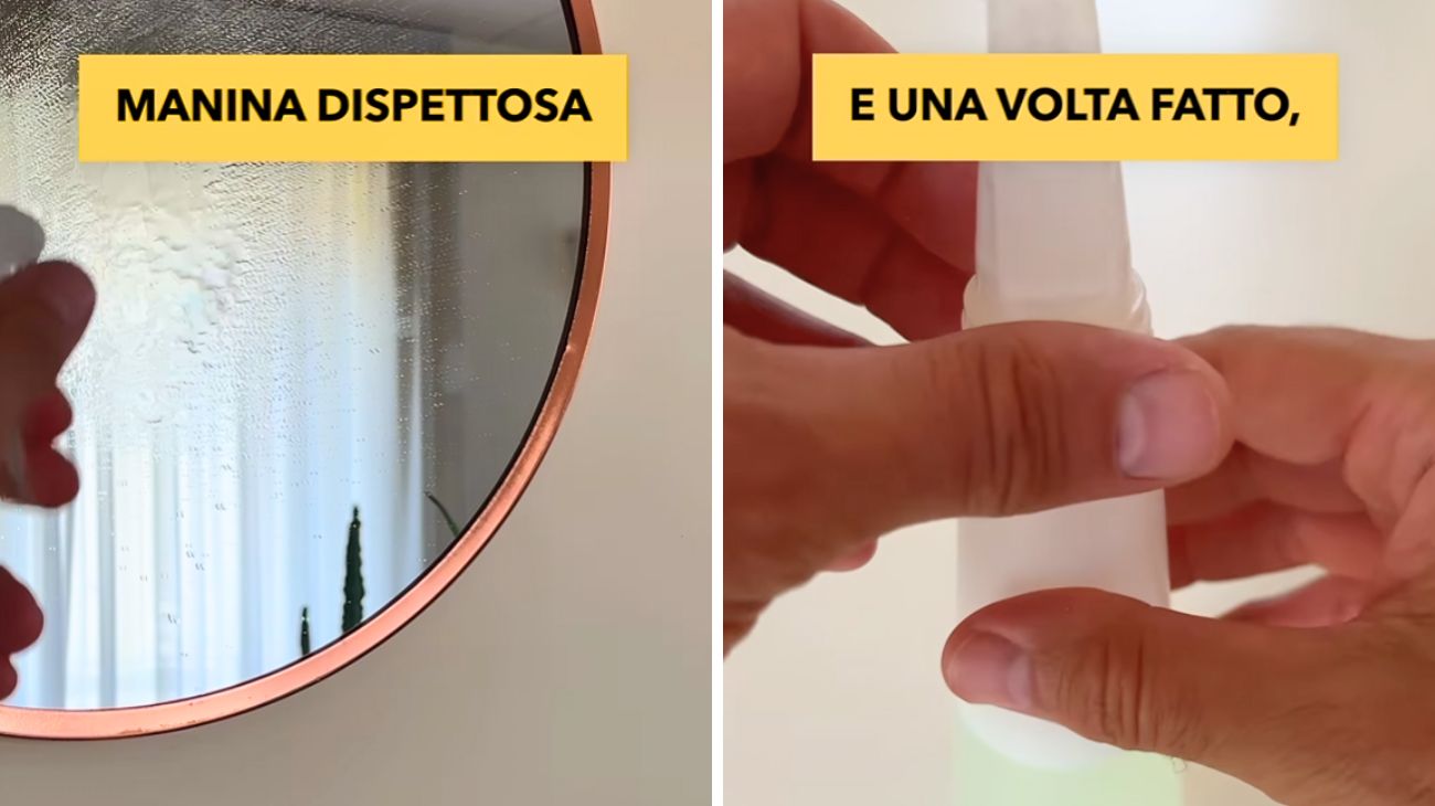 Specchi, addio sporco: la soluzione è fai da te