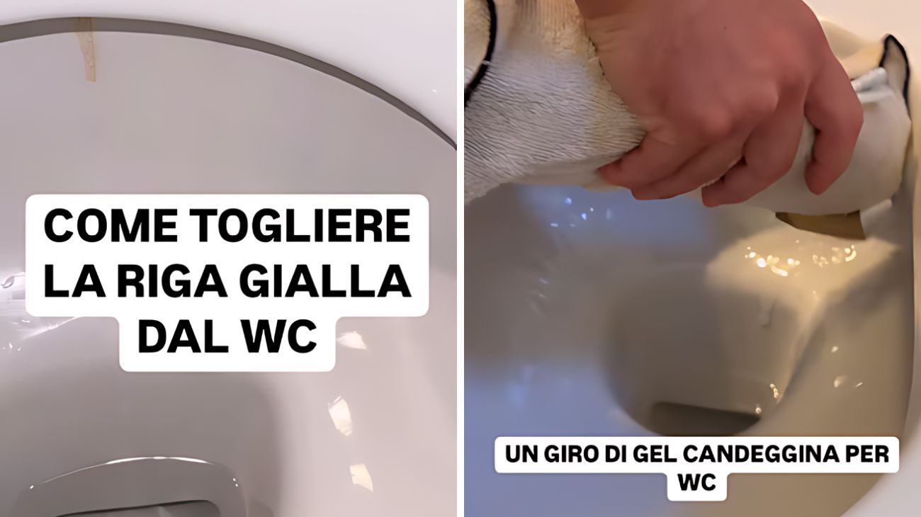 WC togliere riga gialla