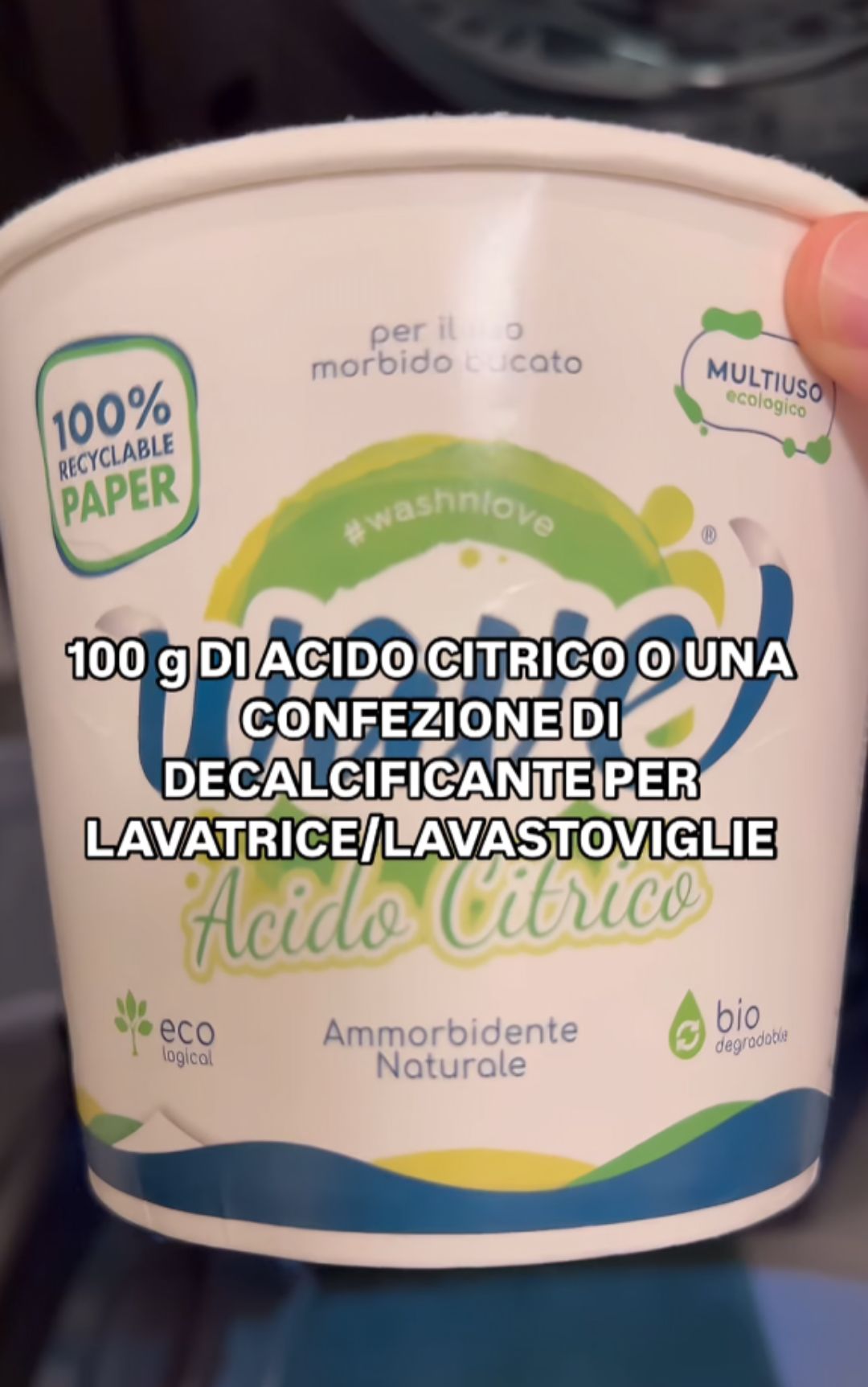Lavatrice, come usare l'acido citrico per eliminare il calcare