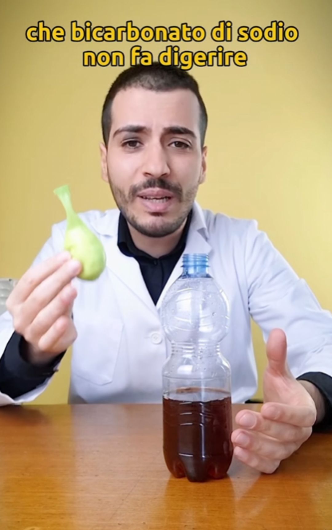 Acqua e bicarbonato, una reazione che non aiuta la digestione