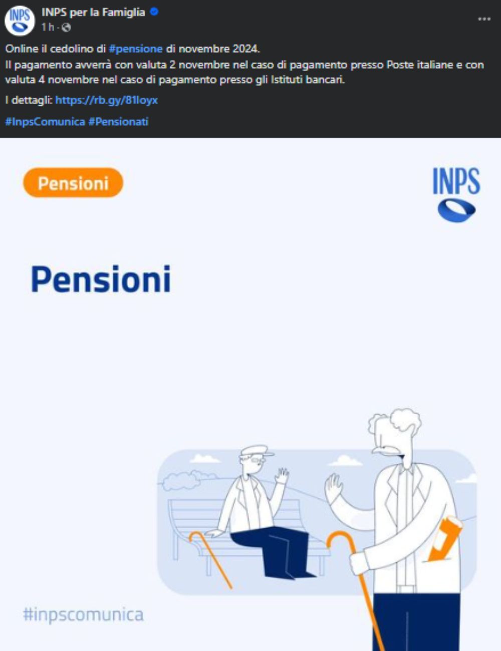 Pensioni, quando saranno pagate nel mese di novembre: l'annuncio
