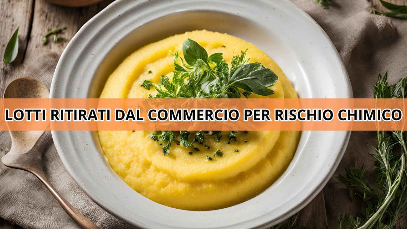Polenta, scatta il ritiro di due lotti dal commercio