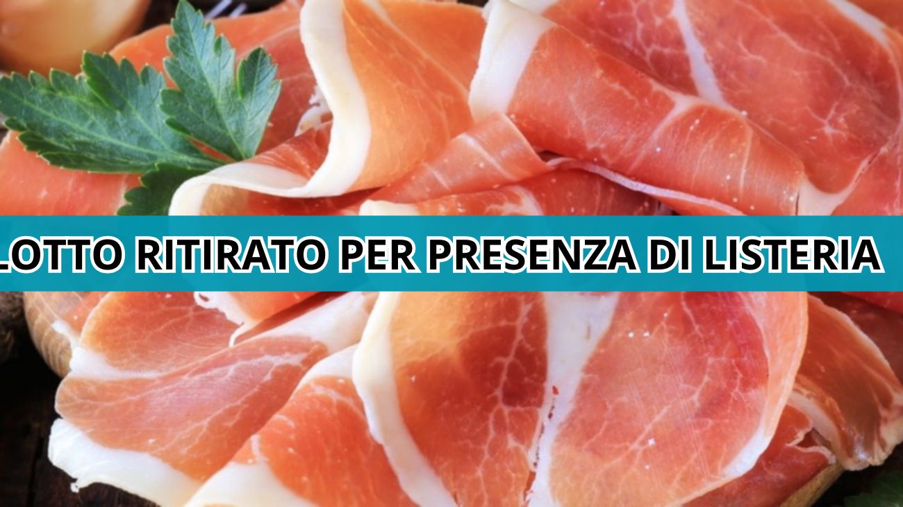 Ministero della Salute, richiamato un lotto di prosciutto crudo