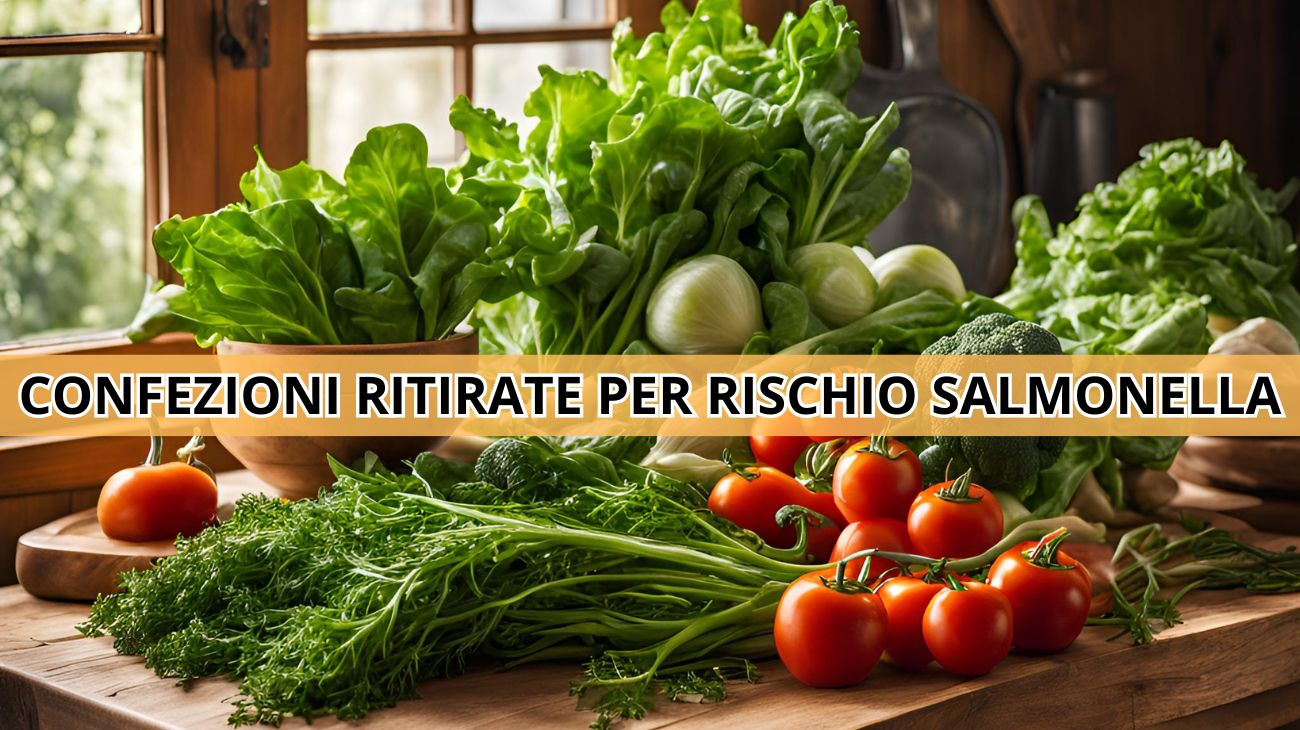Verdure, scatta il ritiro di due lotti per rischio salmonella
